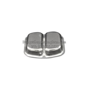 Khay gia vị 2 ngăn Inox nhỏ