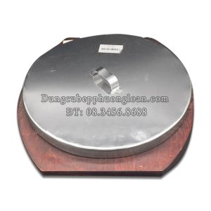 Nắp khay gang nướng inox tròn