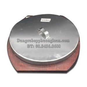 Nắp khay gang nướng inox tròn