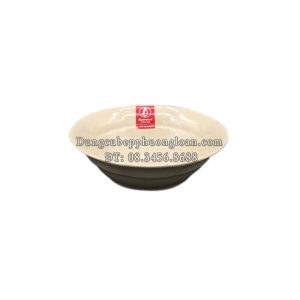 B690-6 Tô bèo viền 6 (Nâu đá)