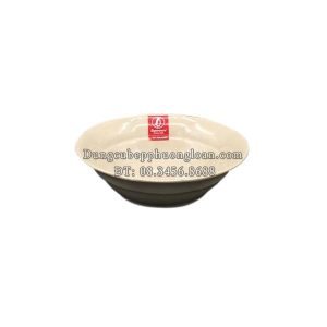 B690-6 Tô bèo viền 6 (Nâu đá)