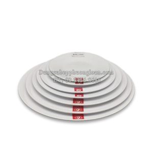 P408-10 Đĩa tròn cạn 10 (Trắng trơn)