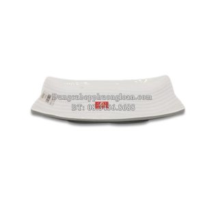 PV063-8 Đĩa chữ nhật 8 (Trắng trơn)