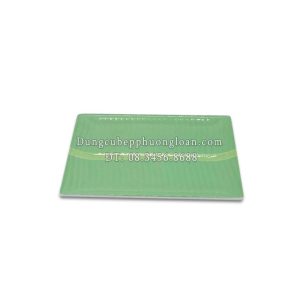 LC 02 Đĩa nhựa phíp chữ nhật (Xanh lá)