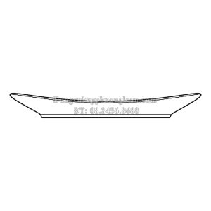 SQC133 Đĩa CN cong vành 13 CK-32,5x21,5cm