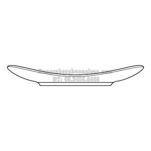 SQC81 Đĩa vuông cong vành 8 CK-21cm
