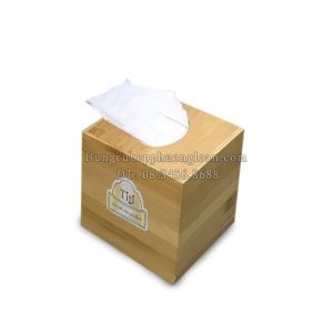 Hộp giấy gỗ tre vuông TITI