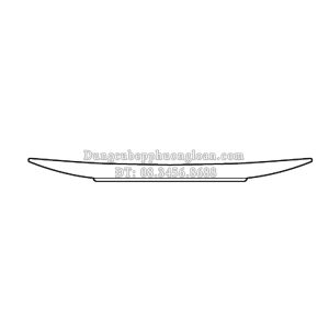 SQ93 Đĩa chữ nhật ảo CK 22,5x13cm