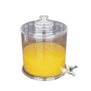 Bình hoa quả nhựa tròn 8L