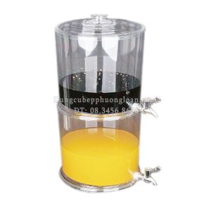 Bình hoa quả nhựa tròn 2 tầng 16L