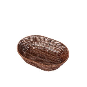 Rổ nhựa giả mây hình bầu dục 31x21.5cm (5746)