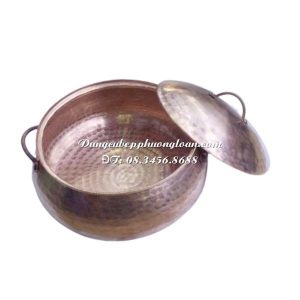 Nồi lẩu riêu cua tròn bằng đồng 22cm