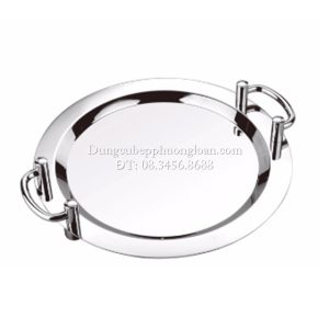 Khay Inox tròn tay cầm 22'' (56cm)
