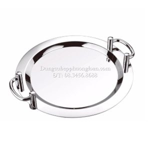 Khay Inox tròn tay cầm 20'' (50.5cm)