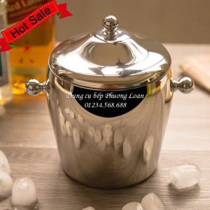 Xô đá núm có nắp 2L