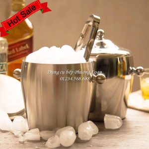 Xô đá núm có nắp 1.2L