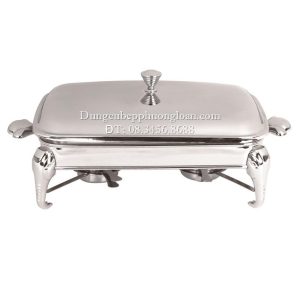 Nồi hấp chữ nhật Inox 2.4L (Trắng) 1212AS