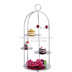 Giá để bánh lồng chim 4 tầng bầu dục 25x16xH50cm