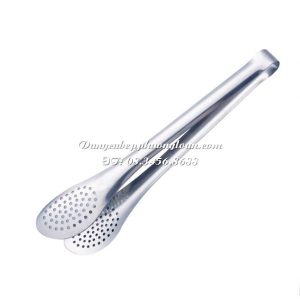 Kẹp gắp thức ăn lỗ vát ngắn (18cm)