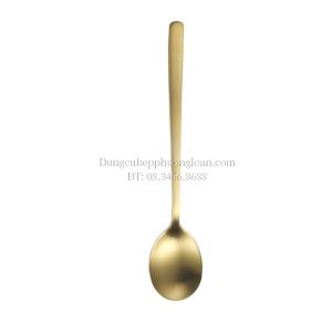 Thìa Inox Hàn Quốc dài màu vàng Inox 304