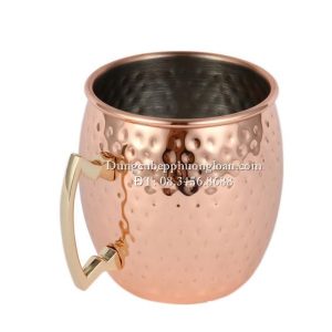 Cốc Inox màu vàng đồng 550ml