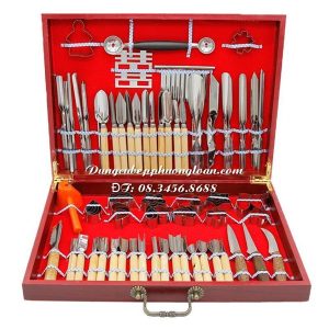 Bộ tỉa hoa 80 chi tiết hộp gỗ
