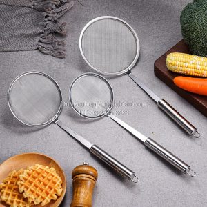 Hớt bọt cán inox tròn 16cm