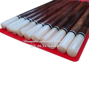 Đũa gỗ trắc tròn khảm trai