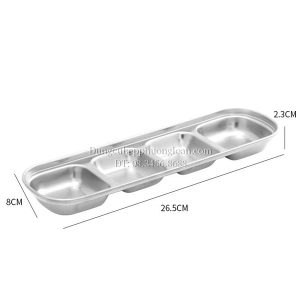 Khay gia vị 4 ngăn Inox 304