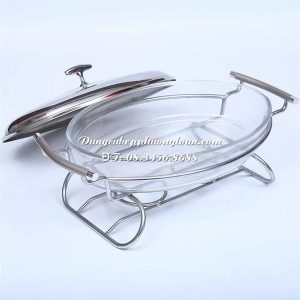 Nồi hấp bầu dục khay thủy tinh 3.0L (LD-140602)