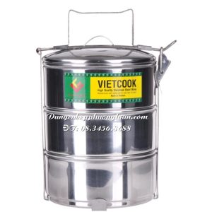 Cà mèn Vietcook 3 ngăn 12cm