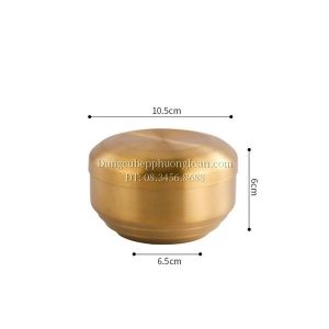 Bát Inox HQ 2 lớp 10,5cm màu vàng inox 304