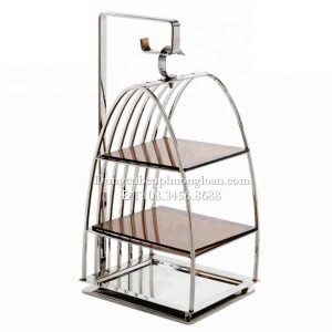 Giá để bánh lồng chim 3 tầng vuông 30x20xH48cm