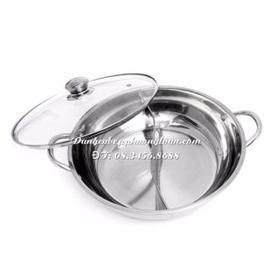 Lẩu 2 ngăn sóng lượn 26cm