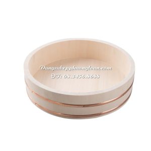 Khay gỗ tròn Sushi 30cm