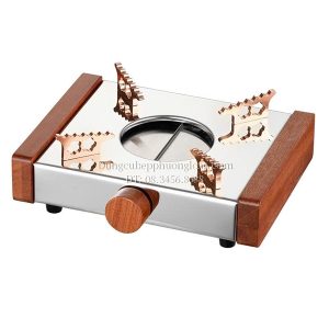 Bếp cồn chữ nhật khung gỗ