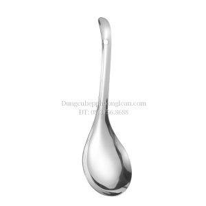 Muôi múc canh inox cán cong dài 25cm
