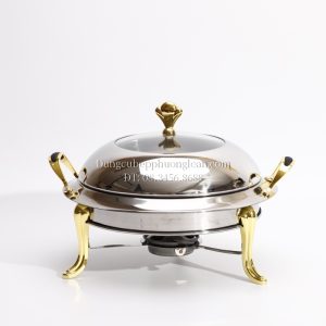 Nồi hấp tròn Inox 22cm (Vàng) 1022