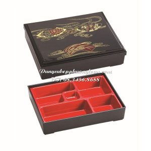 Hộp cơm Bento sơn mài 27x21x6cm (A9-38C)