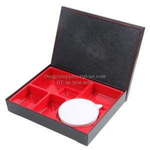 Hộp cơm Bento vân gỗ 31x24.8x6cm (A9-62)