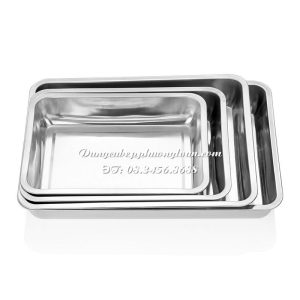 Khay Inox 1 lớp sâu 7cm 30x40cm