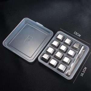 Hộp 12 viên đá lạnh Inox 304