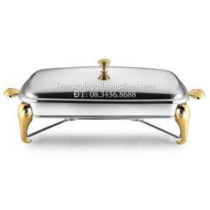 Nồi hấp chữ nhật Inox 2.9L (Vàng) 1211S