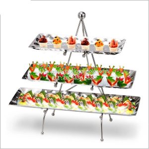 Giá Buffet 3 tầng Inox