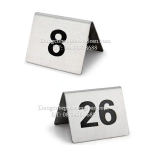 Biển số bàn Inox