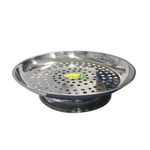 Đĩa hấp Inox có đế 22cm