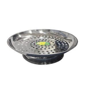 Đĩa hấp Inox có đế 22cm