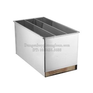 Hộp đựng dao inox 3 ngăn không nắp
