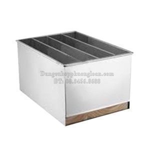 Hộp đựng dao inox 4 ngăn không nắp