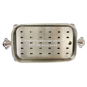 Vỉ nồi hấp chữ nhật khay thủy tinh 2.9L